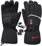 SAVIOR HEAT Heated Gloves,Rechargeable Electric Heated Mittens,Touchscreen Hand Warmers for Men and Women,Suitable for Winter Outdoor Work,Skiing,Cycling,Running,Hiking,etc. (Medium, 5 Fingers-B)