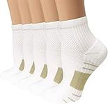 CTHH 5 Pack Socks Mens & Womens Compression Socks Plantar Fasciitis 8-15 mmHg Best for Athletic,Support,Flight Travel,Nurses,Hiking