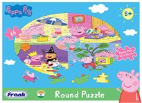 Frank Peppa Pig (66 Pieces) Round Jigsaw Puzzle for Kids Above 5+ Years - Fun & Challenging Brain Booster Games | Educational Game for Focus and Memory - 60412