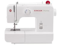 Singer Promise 1408 Zig-Zag Sewing Machine, 8 Built-in Stitches, 24 Stitches Functions with 70W Powerful motor & Feed dog with106 Teeth in 6 Rows (White)-Get Free Online Interactive Master Class