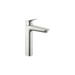 hansgrohe Logis Modern Low Flow Water Saving 1-Handle 1 10-inch Tall Bathroom Sink Faucet in Brushed Nickel, 71090821