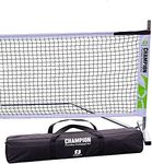 Champion Portable Pickleball Net System | Regulation Size 22 Foot Length | Snap Together Steel Frame with Net and Carry Bag | Easy Assembly