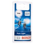 Bosch T4W (233) Pure Light Car Light Bulbs - 12 V 4 W BA9s - 2 Bulbs