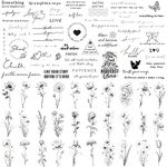 Esland Realistic Temporary Tattoos 