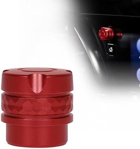 Bracingo Volume Control Knob,Metal Volume Dial Rotary Knob Replacement Compatible with for Corvette C8 Stingray Coupe Z51 Convertible/HTC 2020-2025,for Z06 E-Ray 2023-2025,Matte Red Volume Cap