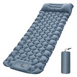 Camping Sleeping Pad - Eacam Extra Thickness Inflatable Sleeping Mat with Pillow, Compact Ultralight Waterproof Camping Air Mattress for Backpacking, Hiking, Tent, Traveling