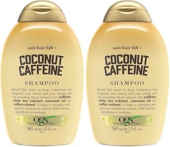 Ogx Anti Hair Fall + Coconut Caffeine Strengthening Shampoo For Damaged & Fine Hair 385mL (Pack of 2)