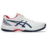 ASICS Men's Gel-Game 9 Pickleball Shoes, 10.5, White/Night Sky