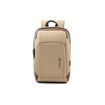 Gang's Business Smart Premium Backpack Water-resistant fit 15 Inch Laptop Backpack with USB Charging Port, Travel Backpack, Antitheft combination lock Travel Backpack for Men and Women - Sandy Beige,