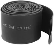 Heat Shrink Tube, Wire Wrap Electrical Cable Ratio 2:1 Heat Shrinkable Shrinking Sleeving Black (3M / 10Ft, Dia.40mm)