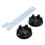 FEVERWORK 2pcs Blender Rubber Coupler Gear Clutch with Removal Tool for KitchenAid 9704230