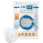 SWASA - Breathe clean air ® PM 2.5, UV Sterile N95 and FFP2 filtration Mask (White) - Pack of 5