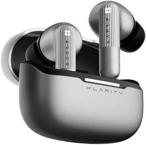 Boult Newly Launched Klarity 3 6-Mic Hybrid ANC (Upto 50dB) in Ear Earbuds, Spatial Audio, Dual Device Pairing, 50H Battery, Wind Noise Reduction 6 Mic Calling, 13mm Bass Driver TWS (Silver)