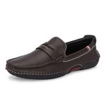 Centrino Mens Loafer Shoe Versatile Comfort and Style, Slip-On Design for Formal and Casual Outfits 6647-2 Brown