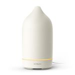 Vitruvi Stone Diffuser, Ceramic Ultrasonic Essential Oil Diffuser for Aromatherapy, White, 90ml Capacity