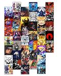 VEENSHI Set of 40 naruto wall poster for room anime poster Size : A4 ( 11.9x8.3) 300 GSM Thick Glossy Poster, multicolor