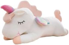 BallarArt CO 55cm Unicorn Plush Toy with Removable Blanket - Soft and Cuddly Stuffed Animal Pillow for Kids and Adults - Bedtime, Travel, and Gifting