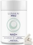 Lunakai PRO USA Made Dual-Pathway NAD+ Formula with NR & Resveratrol – Natural NAD Supplement for Women & Men – Longevity & Cellular Health Support, 60ct