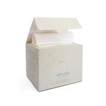 Whistle Wellness™ Disposable Face Towel - Soft Biobased Super Absorbent Face Towels - 10"×12" Dry Face Wipes for Sensitive Skin - Makeup Remover Face Wipes - Resealable Box - 50 Count (1 Pack)