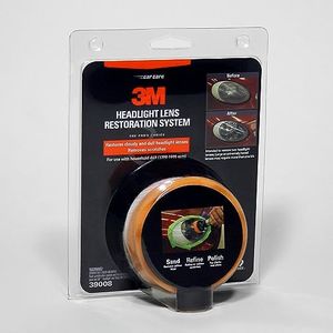 3M 39073 Headlight Lens Restoration Kit to Restore Dull/Faded/Discoloured Headlights