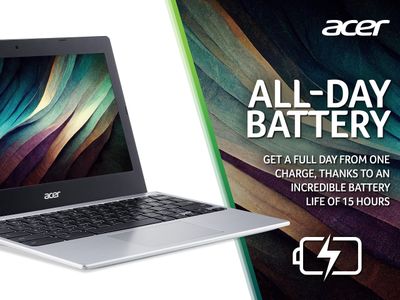 Acer Chromebook 311 11.6" Laptop – 64GB, Silver