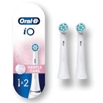 Oral-B iO Genuine Replacement Brush Heads, Gentle Care, Refills For Oral-B iO Electric Toothbrushes, White, 2 Count