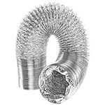 SPARES2GO Universal 5m Extra Long Aluminium Flexible Tumble Dryer Vent Hose Exhaust Pipe (4" / 100mm)