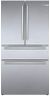 Bosch 800 Series B36CL80SNS 36 Inch Smart Freestanding Counter Depth 4 Door French Door Refrigerator with 20.5 cu. ft. Total Capacity in Stainless Steel (Bar Handle)