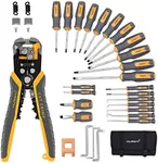 MulWark 3 in 1 Automatic Self Adjusting Wire Stripper & 26pc All-in-1 Screwdriver Set