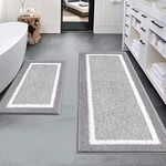 Pauwer Bathroom Rugs Sets 2 Piece, 