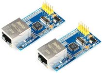 JESSINIE 2Pcs W5500 Ethernet Network Module SPI Interface Full Hardware TCP/IP Protocol 3.3V 5V W5500 STM32 Microcontroller Ethernet Network for Arduino