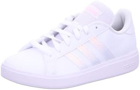 adidas Women's Grand Court Base 2.0 Shoes Sneaker, Cloud White/Cloud White/Clear Pink, 5 UK