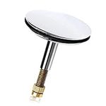 Hinata Bathtub Chock Plug Adjustable Pop Up Basin Sink Replacement Drain Plug Stopper Bathtub 1.73Inch (44mm)