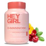 Cranberry with D-Mannose Capsules - Fast-Acting UTI Supplement - Cleanse & Flush Impurities - with Natural D-Mannose Powder, Cranberry, Hibiscus & Dandelion