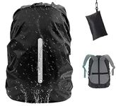 GUKOY Waterproof Rain Cover with Reflective Strap for Backpack, 2 Adjustable Anti Slip Cross Buckle Strap, Rainproof Snowproof Dustproof Anti-Frost Covers (S for 18-25L backpack)