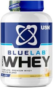 USN Blue Lab Whey Vanilla 2 kg, 100% Lean Muscle Protein Powder, Ideal for Recovery & Maintenance