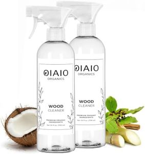 OIAIO Non-Toxic Wood Cleaner - Natural Organic Ingredients that Truly Perform - 2-PACK (48oz) - Light Coconut & Palo Santo Scent