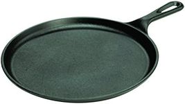 Lodge 10.5" Cast Iron Round Griddle - Bilingual, Black (L9OG3CN)