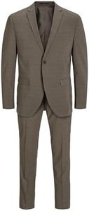 JACK & JONES Jprfranco Traje de Cuadros Sn, Falcon/Checks: Super Slim Fit, 94 para Hombre
