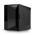 Asustor Drivestor 2 Pro Gen2 AS3302T v2, 2 Bay NAS Enclosure Network Storage, 1.7GHz Quad-Core, 2.5GbE Port, 2GB RAM DDR4, Network Attached Storage for Cloud Storage (Diskless)