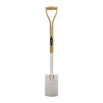 Spear & Jackson Traditional Stainless Steel Border Spade with 712mm Wooden Handle