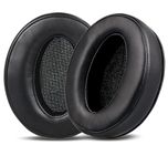 Sounce Replacement Earpads Cushions for Sennheiser HD 4.50BT/ 4.50/4.50BTNC, HD 4.50SE/ 4.40BT/ 4.30G/ 4.20S/ 458BT/ 450/ 450BT, HD 400S, HD 350BT Headphones Ear Pads with Softer Leather Foam - Black