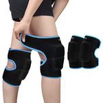 ONTYZZ Kids Knee Pads with Thickened SBR Pads Adjustable Anti-Slip Knee Pads Soft Knee Pads Protective Gear for Volleyball Cycling Dancing Soccer Hockey Blue/S