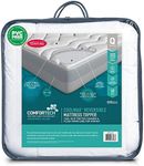 Tontine 152x203cm Reversible Coolmax Quilted Mattress Topper Queen Bed White