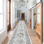 Pauwer Long Hallway Runner Rug 2'x10', Boho Washable Runner Rugs with Rubber Backing, Non Slip Carpet Runner for Hallways, Farmhouse Rug Runners for Kitchen Laundry Room Entryway