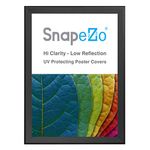 SnapeZo Black Poster Frame 33x46 Inches, 1.7" Aluminum Profile, Front-Loading Snap Frame, Wall Mounting, Premium Series