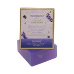 Nyassa Luxurious French Lavender Handmade Natural Bathing Soap | Lavender Essential Oil & Shea Butter | Lavender Fragrance| All Skin Type 150gm