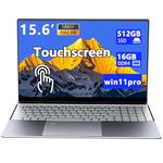 Morostron Touchscreen Notebook Laptop, 15.6" HD, All-Metal Body N5095 Quad-core 2.9 GHz Processor, 16GB DDR4 512GB SSD，Fingerprint and Backlit Keyboard,FHD 1920 * 1080 IPS,WiFi,Windows 11 Home