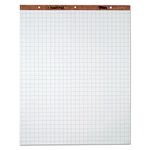 TOPS Easel Pad, 3-hole punched, white, 15 lb, 1" squares, 50 SH/PD, 4 per Carton (7900)