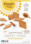 Simple Mills Sweet Thins Cookies, Seed and Nut Flour, Honey Cinnamon - Gluten Free, Paleo Friendly, Healthy Snacks, 4.25 Ounce (Pack of 1)